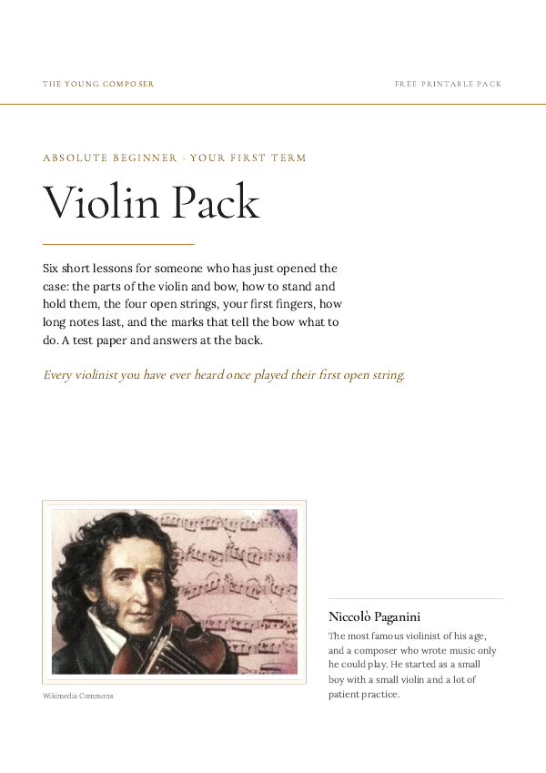 Cover of Violin Pack — Absolute Beginner