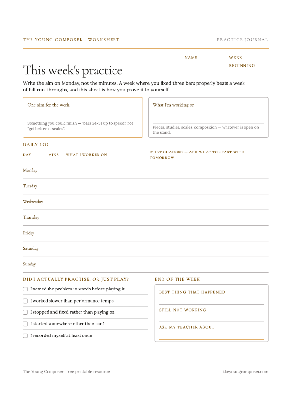 Cover of This Week's Practice