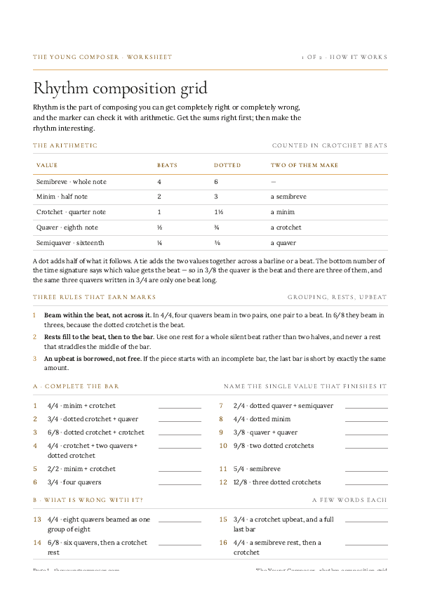 Cover of Rhythm Composition Grid